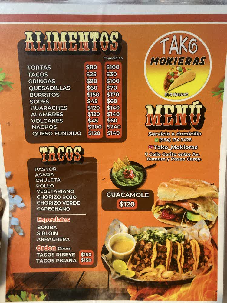 Taco mokieras en Holbox, foto 3